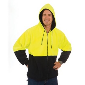 'DNC' Two Tone Full Zip Polar Fleece Hoodie
