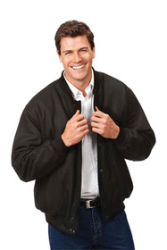'JB' Melton Wool Baseball Jacket