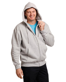 'Winning Spirit'  Mens 'Double Bay' Full Zip Fleecy Hoodie