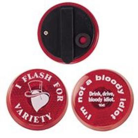 The Flasher Badge Red