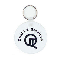 White Round Soft PVC Keytags