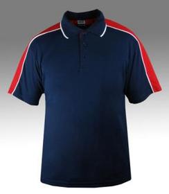 'Boronia' Yarn CoolDry Shoulder Panel Polo with Contrast Piping