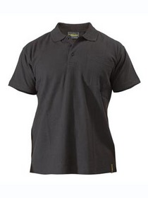 'Bisley Workwear' Cotton Polo Shirt