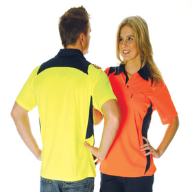 'DNC' HiVis Cool Breeze Short Sleeve Action Polo