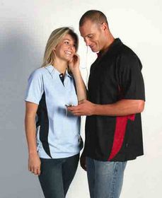 'DNC' Adult Cool-Breathe Side Panel Polo Shirt