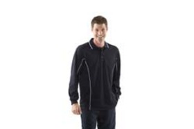 'JB' Podium Adults Long Sleeve Piping Polo