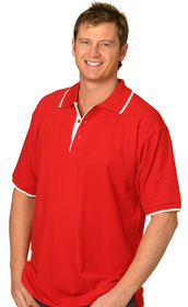 'Winning Spirit' Liberty - Mens Contrast Pique Polo