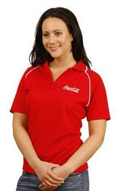 'Winning Spirit' Ladies Champion Cooldry Raglan Sleeve Contrast Colour Polo