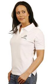 'Winning Spirit' Ladies Deluxe Tight Pique Knit Short Sleeve Polo