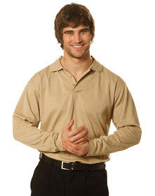 'Winning Spirit' Victory Truedry Mens Long Sleeve Polo