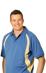 'Winning Spirit' Mens Olympian Soft Sport Mesh Contrast Polo