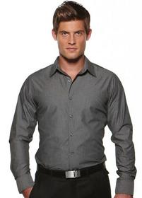 'Corporate Reflection' Mens Long Sleeve Stripe Shirt