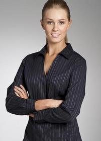 'Corporate Reflection' Ladies Aristocrat Long Sleeve Princess Front Blouse