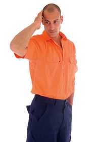 'DNC' HiVis Cool Breeze Short Sleeve Cotton Shirt