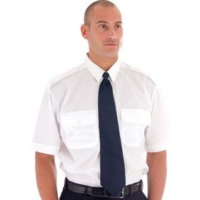 'DNC' Epaulette Polyester Cotton Short Sleeve Work Shirt