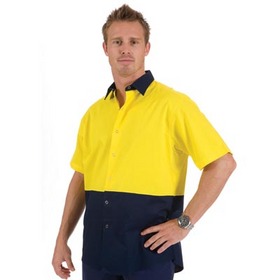 'DNC' Hi Vis Cool Breeze Short Sleeve Food Industry Cotton Shirt