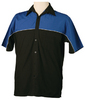 Royal/black/white piping