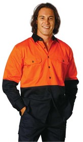 'Winning Spirit' Cotton Drill L/S Work Shirt