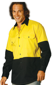 'Winning Spirit' Cool-Breeze Cotton Twill L/S Safety Shirt