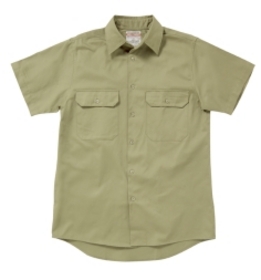 'Yakka' Open Front Short Sleeve Drill Shirt