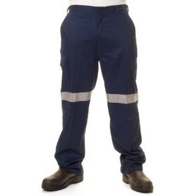 'DNC' Lightweight Cotton Cargo Pants with 3M Reflective Tape