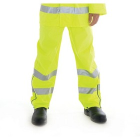 'DNC' HiVis Breathable Rain Trousers with 3M Reflective Tape