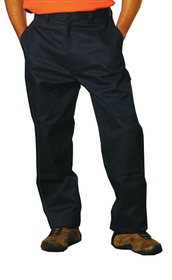 'Winning Spirit' Men's Heavy Cotton Pre-Shrunk Cargo Pants with Knee Pads