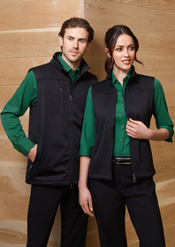 'Biz Collection' Mens Plain Soft Shell Vest