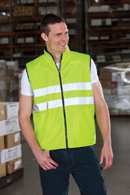 'JB' HiVis Day/Night Reversible Vest (Zip Into Long Line Jacket)
