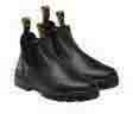 'Oliver' Elastic Sided Boot in Black Premier Leather Style