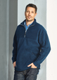 'Biz Collection' Mens Heavy Weight 1/2 Zip Plain Poly Fleece Top