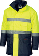 'DNC' HiVis Two Tone Parka with Generic Reflective Tape