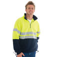 'DNC' HiVis Two Tone 1/2 Zip Polar Fleece with 3M 8906 Reflective Tape