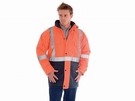 'DNC' HiVis Two Tone Quilted Jacket with 3M Reflective Tape