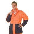 'DNC' HiVis Two Tone Lightweight Rain Jacket