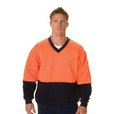 'DNC' HiVis Two Tone Cotton Fleecy V-Neck Sweat Shirt