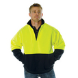 'DNC' HiVis Two Tone � Zip Reflective Piping Sweat Shirt