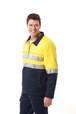 'JB' HiVis Day/Night Mens Cotton Jacket 3M Reflective Tape