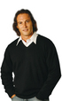 'Winning Spirit' V-Neck Wool/Acrylic Knit Jumper