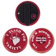 The Flasher Badge Red