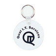 White Round Soft PVC Keytags