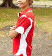 'Bocini' Kids Breezeway Contrast Polo