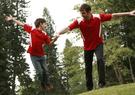 'Bocini' Kids Honey Comb Contrast Panel Polo