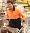 'Bocini' Unisex Hi-Vis Long Sleeve Poly/Cotton Polo