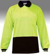 Long Sleeve Hi-Vis Cotton Backed Polyester Safety Polo