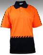 Short Sleeve Hi-Vis Cool and Dry Safety Polo with Warning Tape