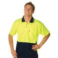 'DNC' HiVis  Two Tone Fluoro Polo Shirt, Micromesh, S/S