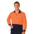 'DNC' HiVis Long Sleeve Two Tone Fluoro Polo
