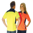 'DNC' HiVis Action Polo Shirt, Short Sleeve