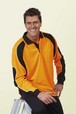 'JB' Hi Vis Long Sleeve Arm Panel Polo